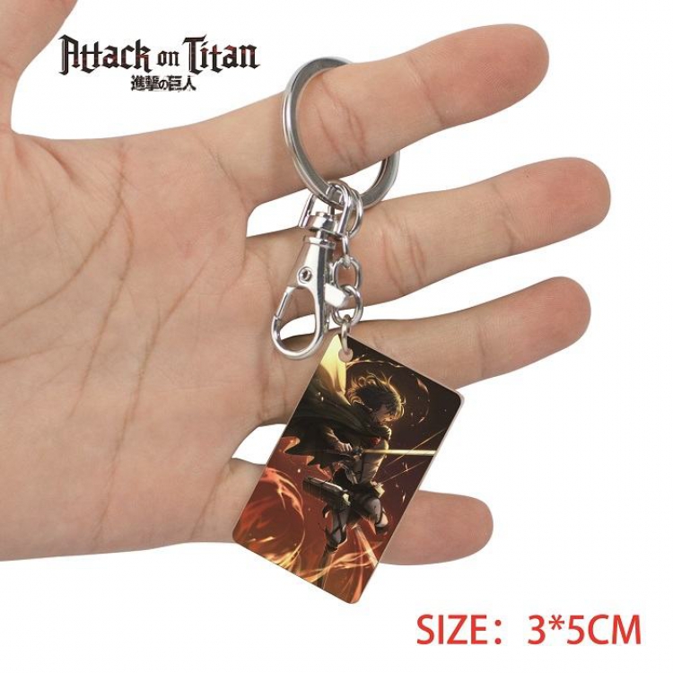 Shingeki no Kyojin-6 Anime Acrylic Color Map Keychain Pendant