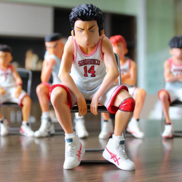 Slam Dunk Mitsui Hisashi  14# chair White Boxed Figure Decoration Model 16.5CM