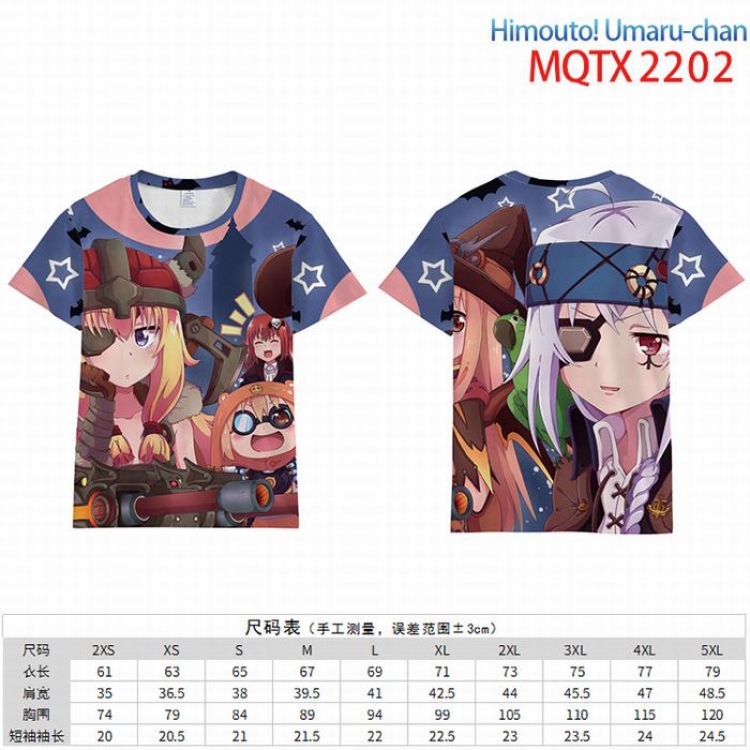 Himouto! Umaru-chan Full color short sleeve t-shirt 10 sizes from 2XS to 5XL MQTX-2202