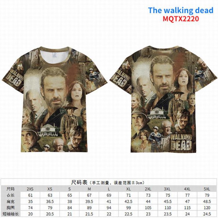 The Walking Dead Full color short sleeve t-shirt 10 sizes from 2XS to 5XL MQTX-2220