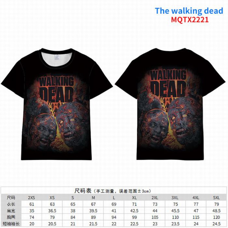 The Walking Dead Full color short sleeve t-shirt 10 sizes from 2XS to 5XL MQTX-2221
