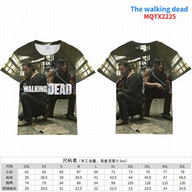 The Walking Dead Full color short sleeve t-shirt 10 sizes from 2XS to 5XL MQTX-2225