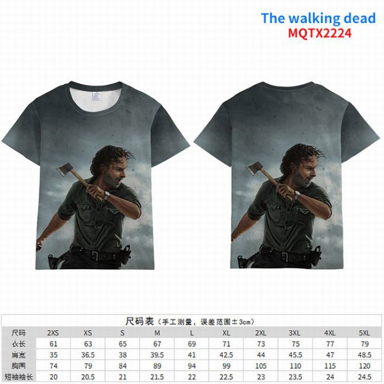 The Walking Dead Full color short sleeve t-shirt 10 sizes from 2XS to 5XL MQTX-2224