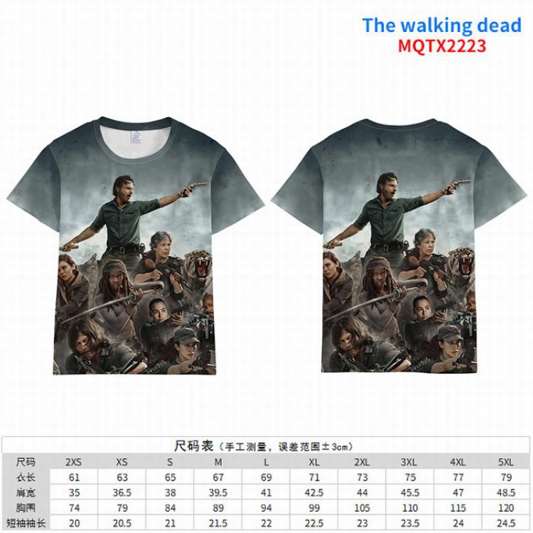 The Walking Dead Full color short sleeve t-shirt 10 sizes from 2XS to 5XL MQTX-2223
