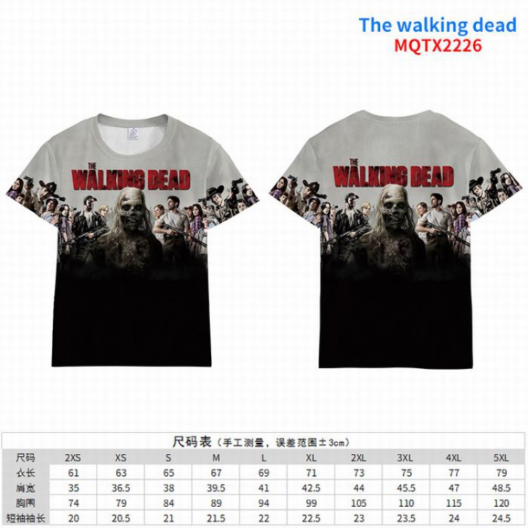 The Walking Dead Full color short sleeve t-shirt 10 sizes from 2XS to 5XL MQTX-2226