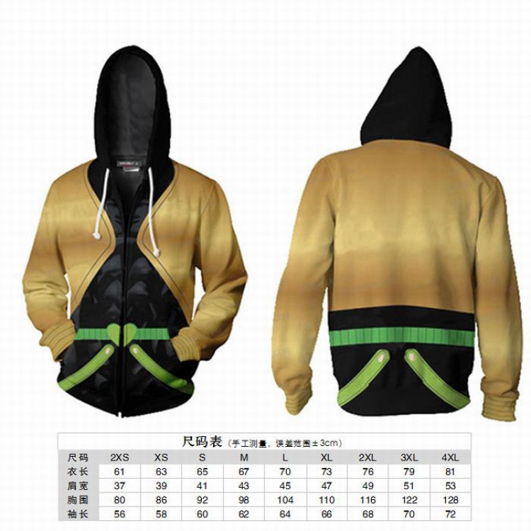 JoJos Bizarre Adventure Crusaders Hoodie zipper sweater coat 2XS XS S M L XL 2XL 3XL 4XL price for 2 pcs preorder 3 days