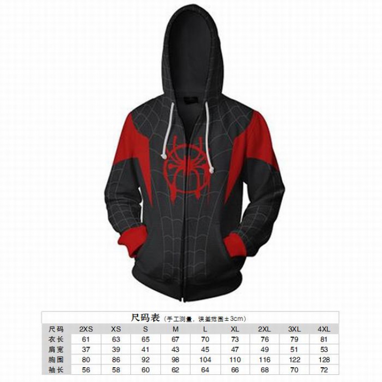 The Amazing Spider Man Hoodie zipper sweater coat 2XS XS S M L XL 2XL 3XL 4XL price for 2 pcs preorder 3 days