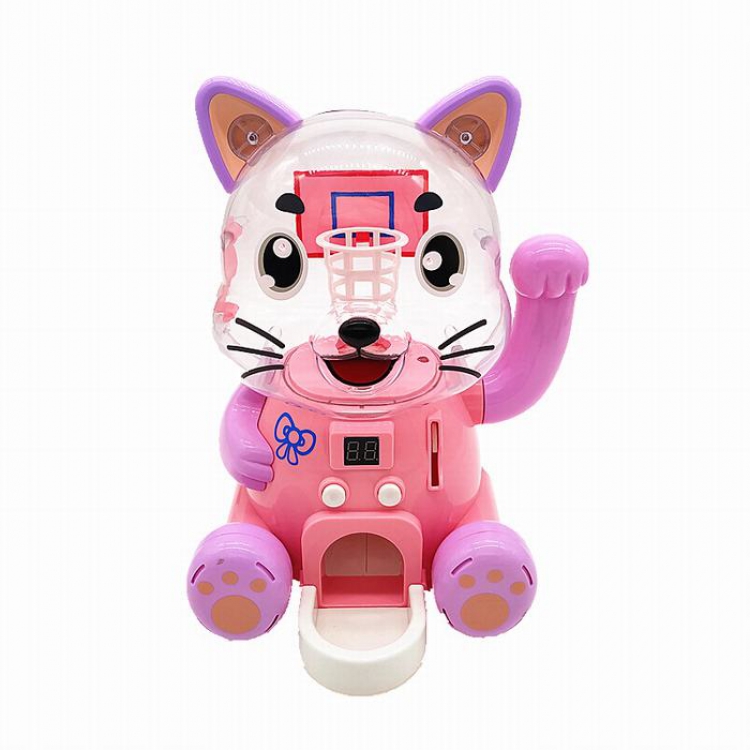 Cartoon Savings-Box Pink Electric music timing USB light Savings-Box 17.9X17.3X22.7CM