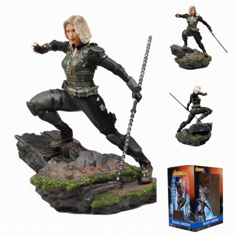 The Avengers 1/10 Black Widow Boxed Figure Decoration Model 180MM 500G 180X150X240MM