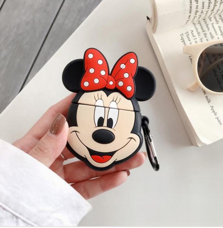 Disney Mini Anime cartoon around Stereo card Deduction airpods Apple Wireless Headset PP Bagged price for 2 pcs