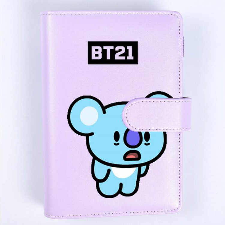 BTS Bear Purple Candy color notep
