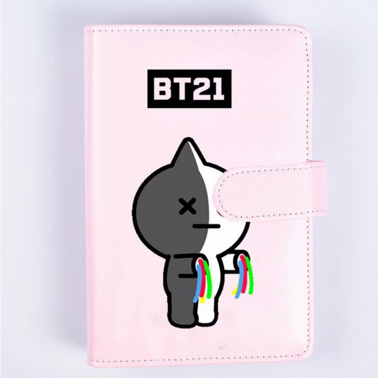 BTS Robot Pink Candy color notepad notebook 19X13.2CM 326G