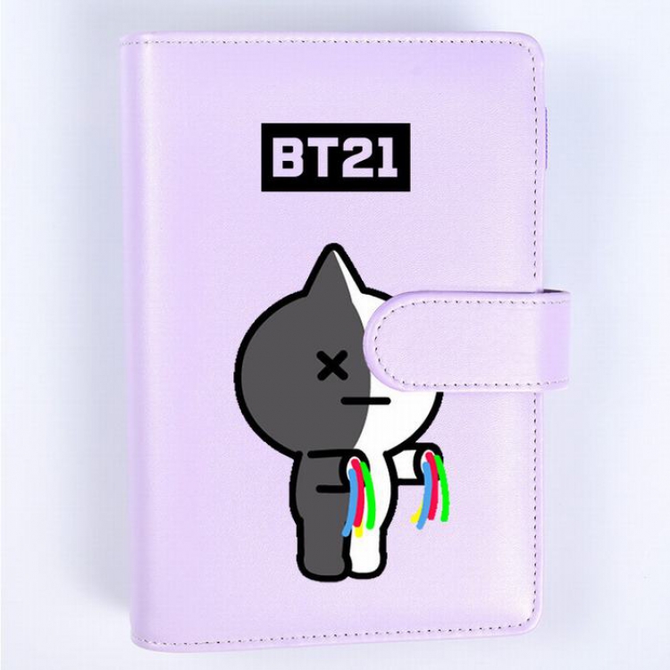 BTS Robot Purple Candy color notepad notebook 19X13.2CM 326G
