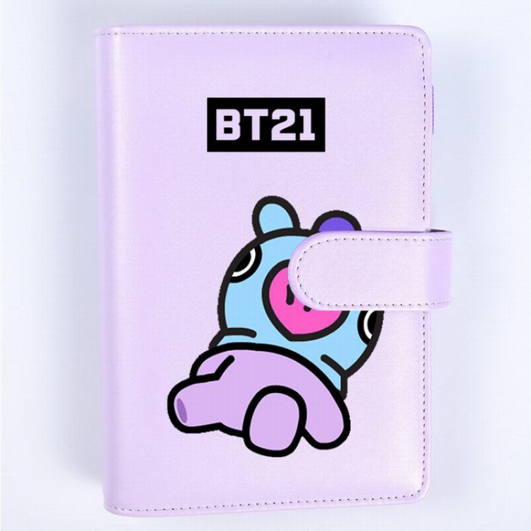 BTS Hippo Purple Candy color notepad notebook 19X13.2CM 326G