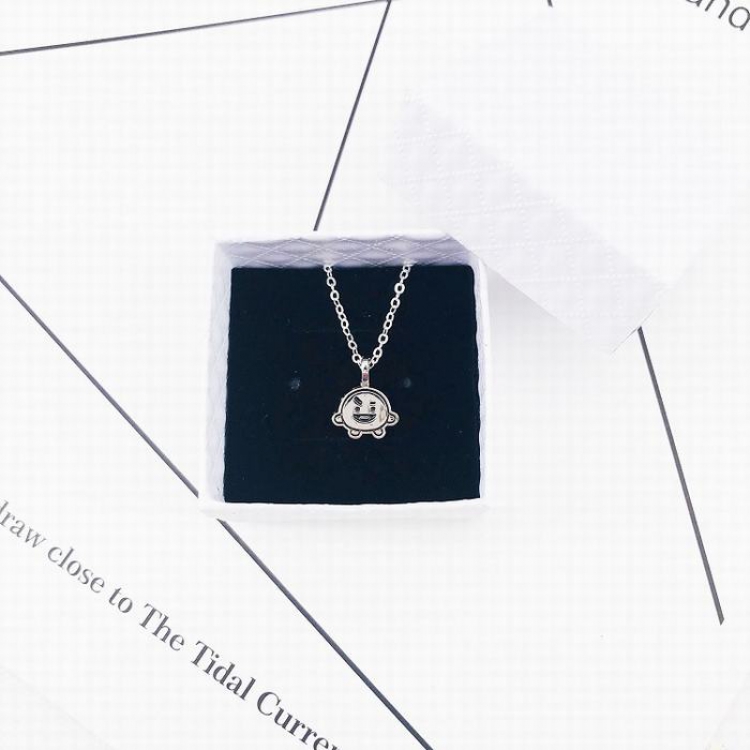 BTS BT21 Biscuits style Titanium steel hypoallergenic pendant necklace 15G price for 2 pcs