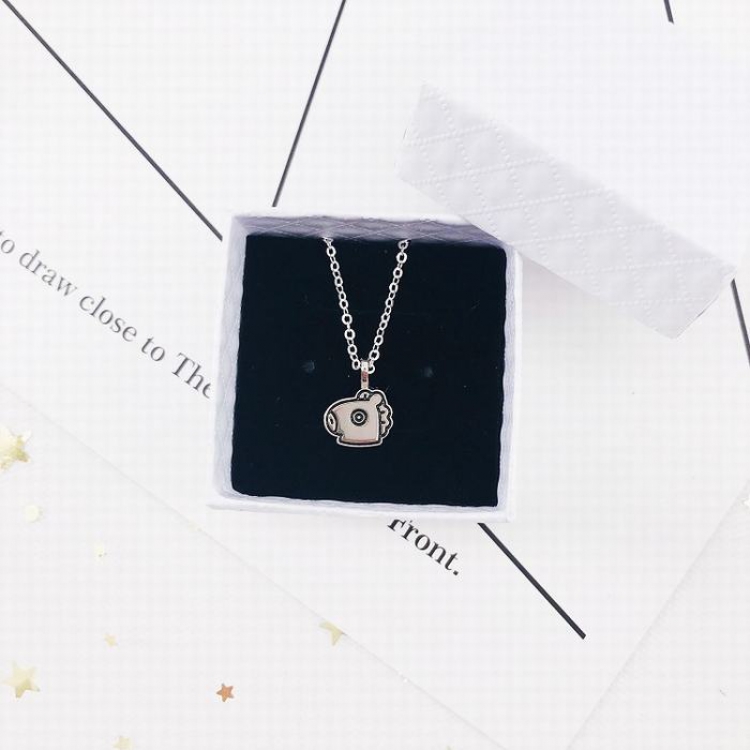 BTS BT21 Hippo style Titanium steel hypoallergenic pendant necklace 15G price for 2 pcs