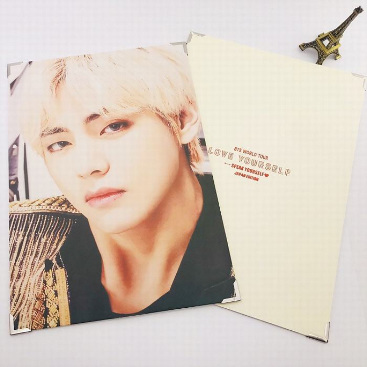 BTS V The same frame photo concert photo frame individual package 24X34CM 225G price for 2 pcs