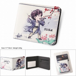 BTS  SUGA PU Twill two fold sh...