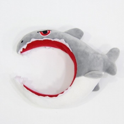 Shark crocodile gray Cartoon p...