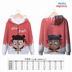 Nezha Full color zipper hooded...