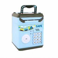 Cartoon Savings-Box blue ATM p...