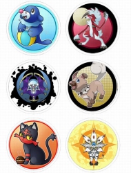 Pokemon-12 Anime tinplate brig...