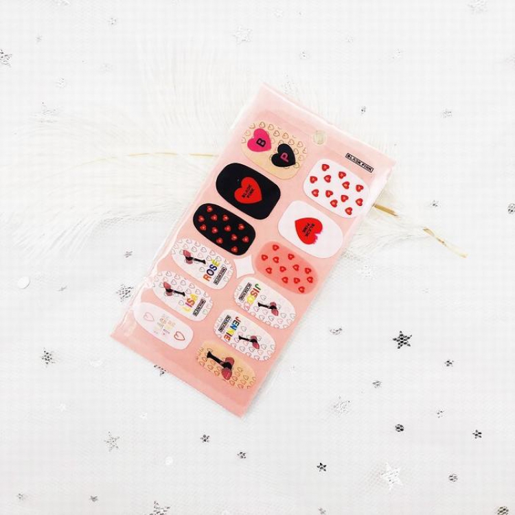 BLACKPINK BT21 Nail sticker DIY Accessories 5.5X10.5CM 8G price for 5 pcs