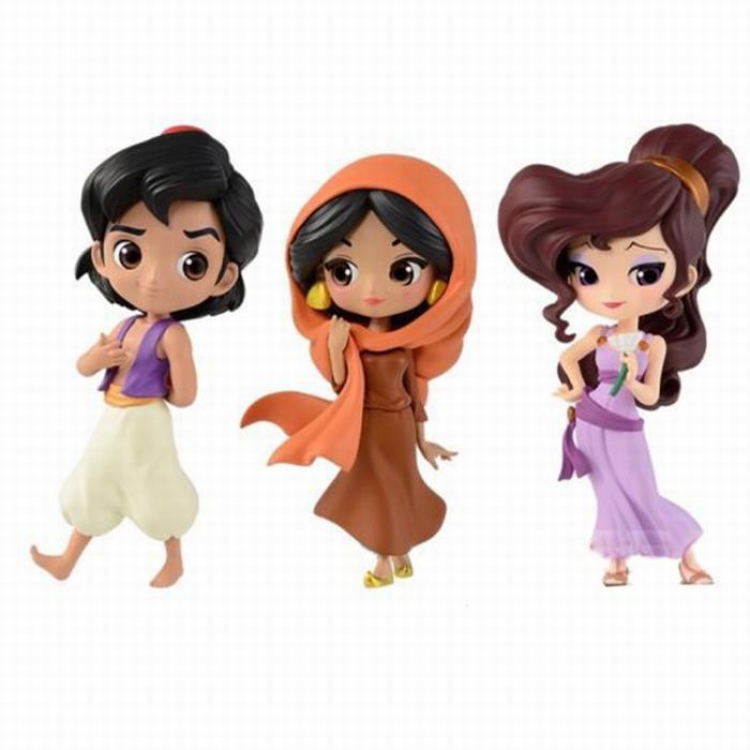 Disney a set of three Boxed Figure Decoration Model 5X7X10CM 125G