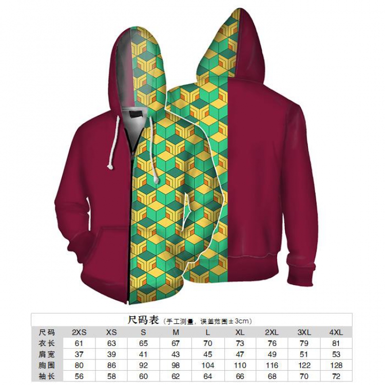 Demon Slayer Kimets Tomioka Giyuu Hoodie zipper sweater coat 2XS XS S M L XL 2XL 3XL 4XL price for 2 pcs preorder 3 days