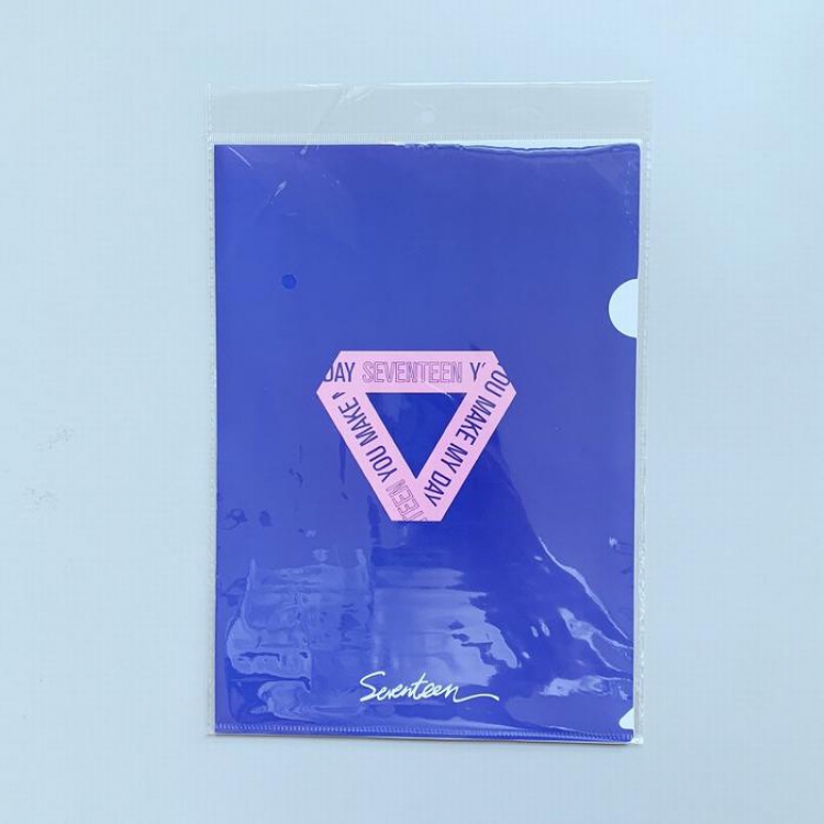 Seventeen Cartoon folder file bag 22x31CM 15G Transparent OPP card package price for 10 pcs