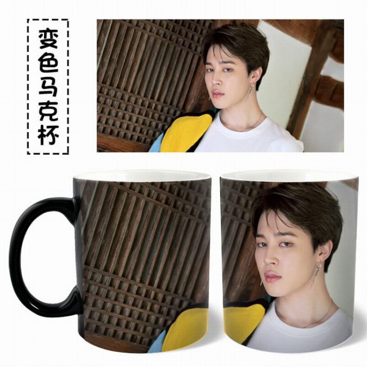 BTS Jimin Black Water mug color changing cup