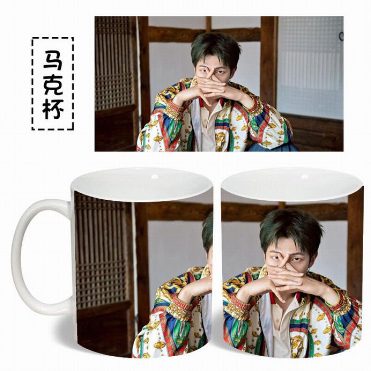 BTS Jun  White Water mug color changing cup