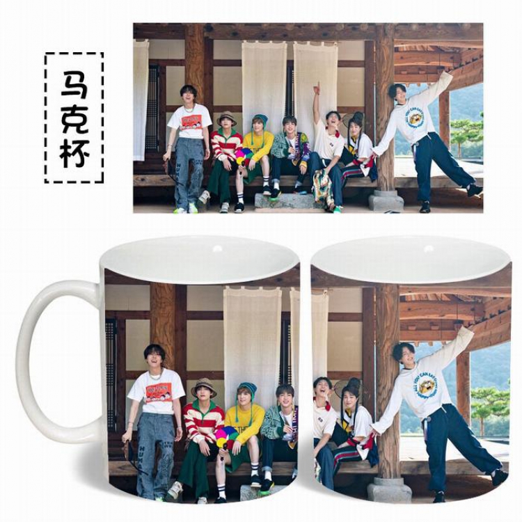 BTS Collective White Water mug color changing cup