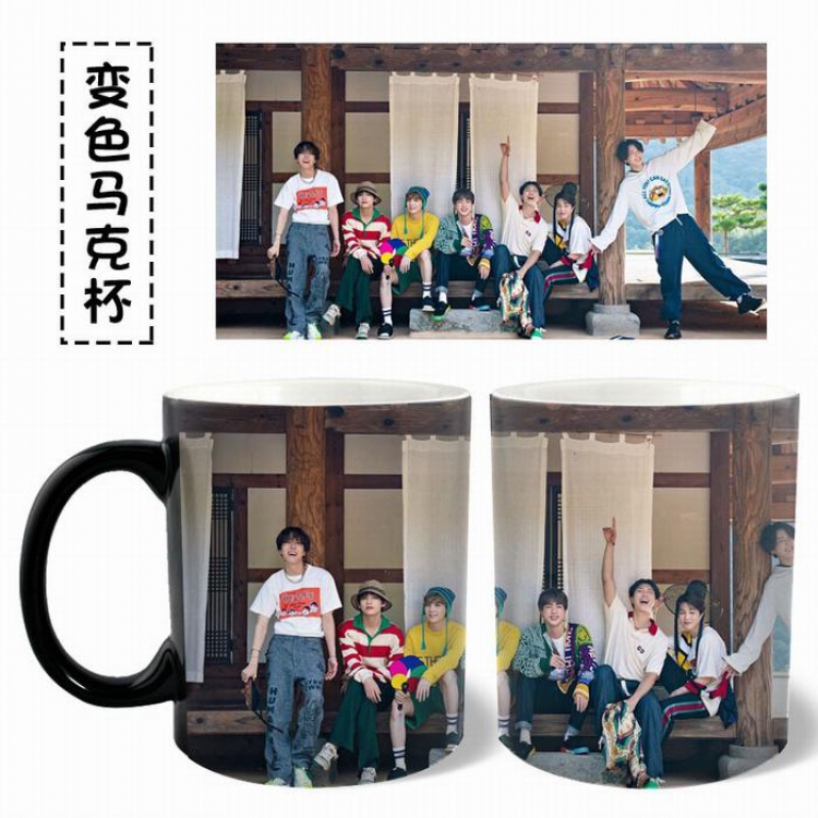BTS Collective Black Water mug color changing cup