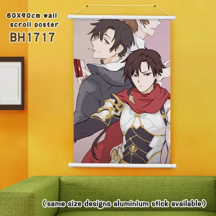 The King’s Avatar White Plastic rod Cloth painting Wall Scroll 40X60CM(Can be customized for a single model)BH1717