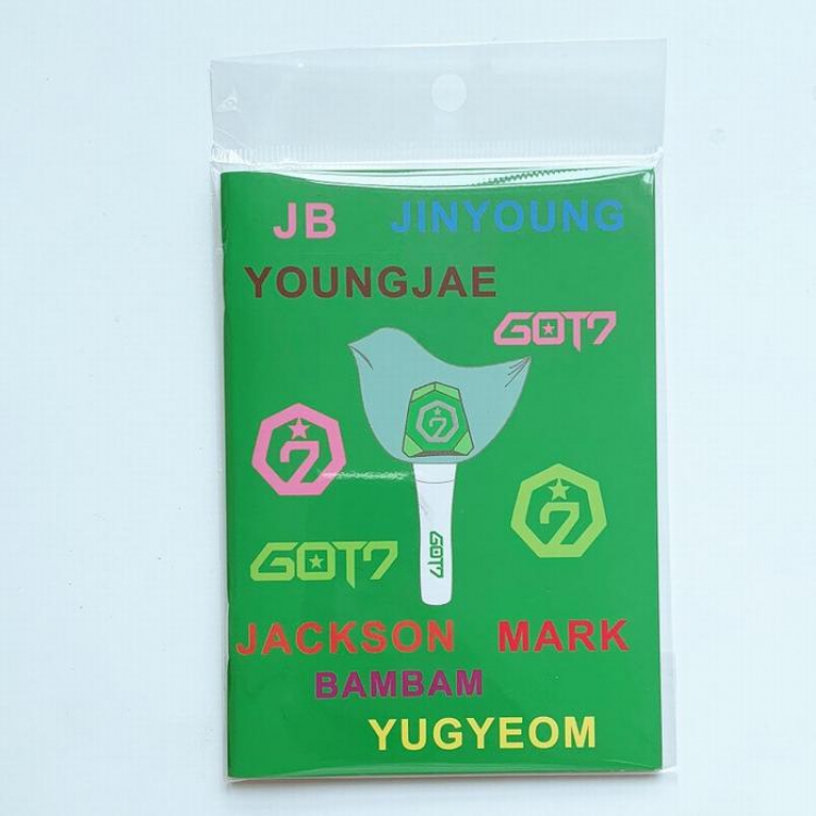 GOT7 Korean stars around the same paragraph Notebook book 10X14CM 36G price for 5 pcs