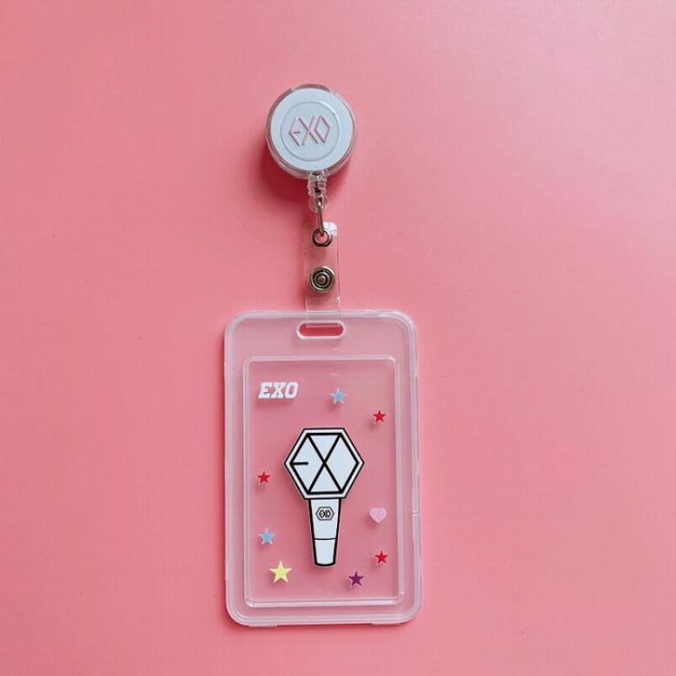 EXO Korean stars around the same paragraph With clip-on stretchable ferrule 10X6.5CM 26.5G price for 5 pcs