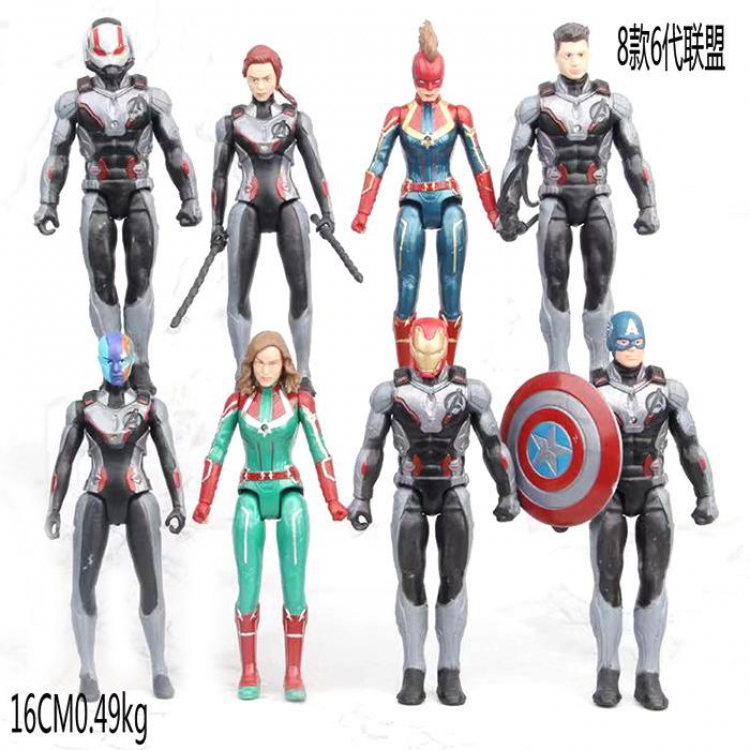 The Avengers a set of eight Bagged Figure Decoration Model 16CM 00.49KG
