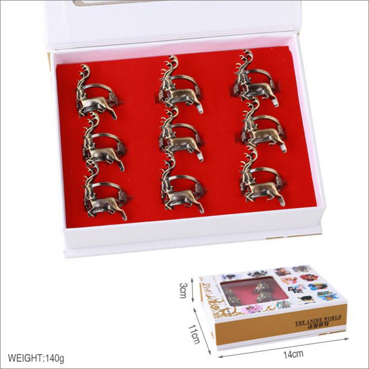 Game Of Thrones Deer Bronze Ring kingdom hearts price for 9 pcs a set
