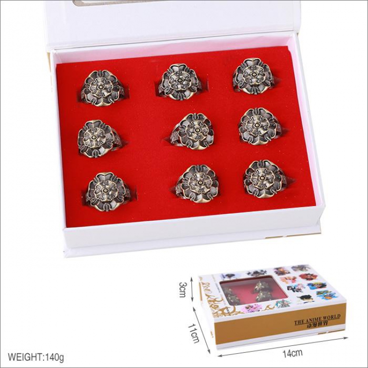 Game Of Thrones House Tyrell of Highgarden badge sign Bronze Ring kingdom hearts price for 9 pcs a set
