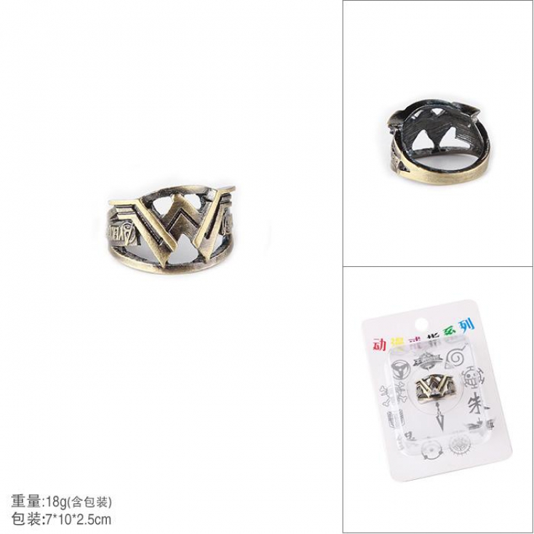 Justice League Wonder Woman Bronze Rings Openwork ring Card loading