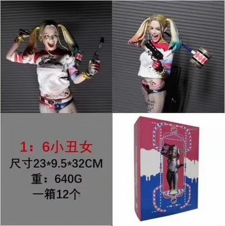 Suicide Squad Harley Quinn 1/6 Boxed Figure Decoration Model 12 inches 640G 23X9.5X32CM