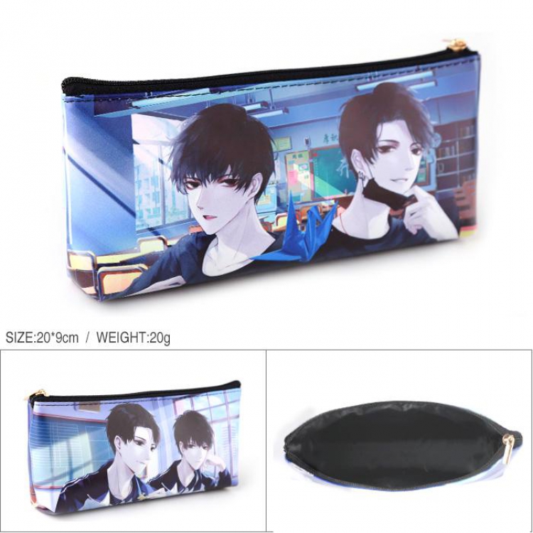 Camouflage Slacker Student Full color PU zipper student pencil bag storage bag cosmetic bag