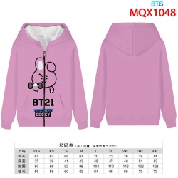 BTS Full color zipper hooded P...