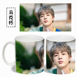 BTS Jin White Water mug color ...