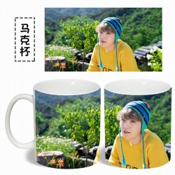 BTS SUGA White Water mug color...