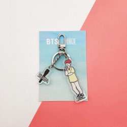 BTS SUGA Cartoon keychain WORL...