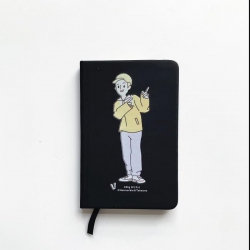 BTS  V Cartoon notebook PU ela...