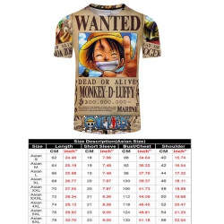 One Piece Full color short sle...