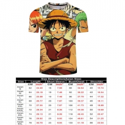 One Piece Full color short sle...